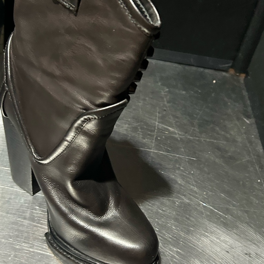 New Jeffrey Campbell Studded Cowboy Boots Size 6 - Picture 3 of 14
